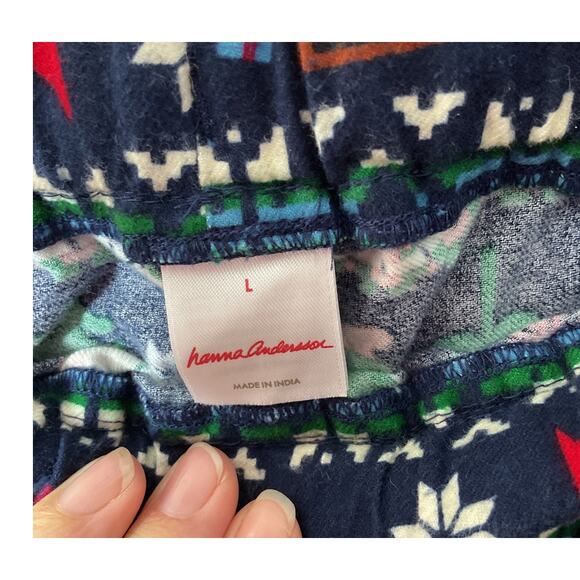 New Hanna Anderson 2 PC Unisex Pajamas Set XL/XXL Adult Christmas - Picture 10 of 11